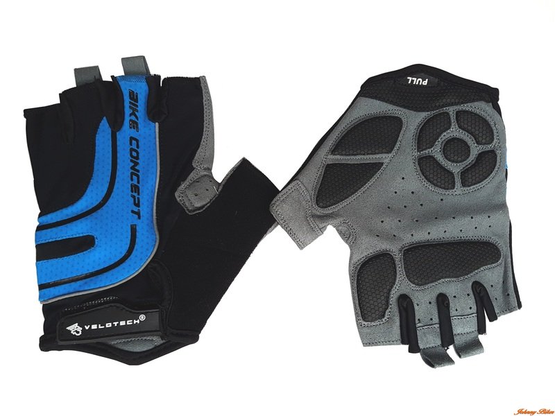 Kesztyű felnőtt rövid kék L/XL