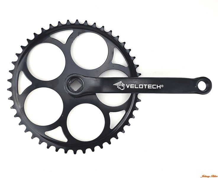 Velotech hajtómű acél króm