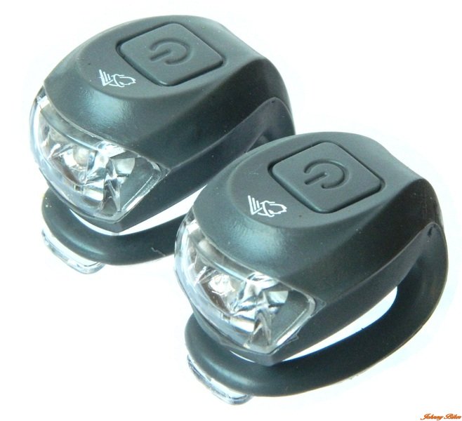 Villogó VELOTECH 2LED SZÜRKE