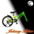 KPC FluoBike Raptor dinós VILÁGÍTÓS 16 neonzöld fluoreszkáló gyermek kerékpár